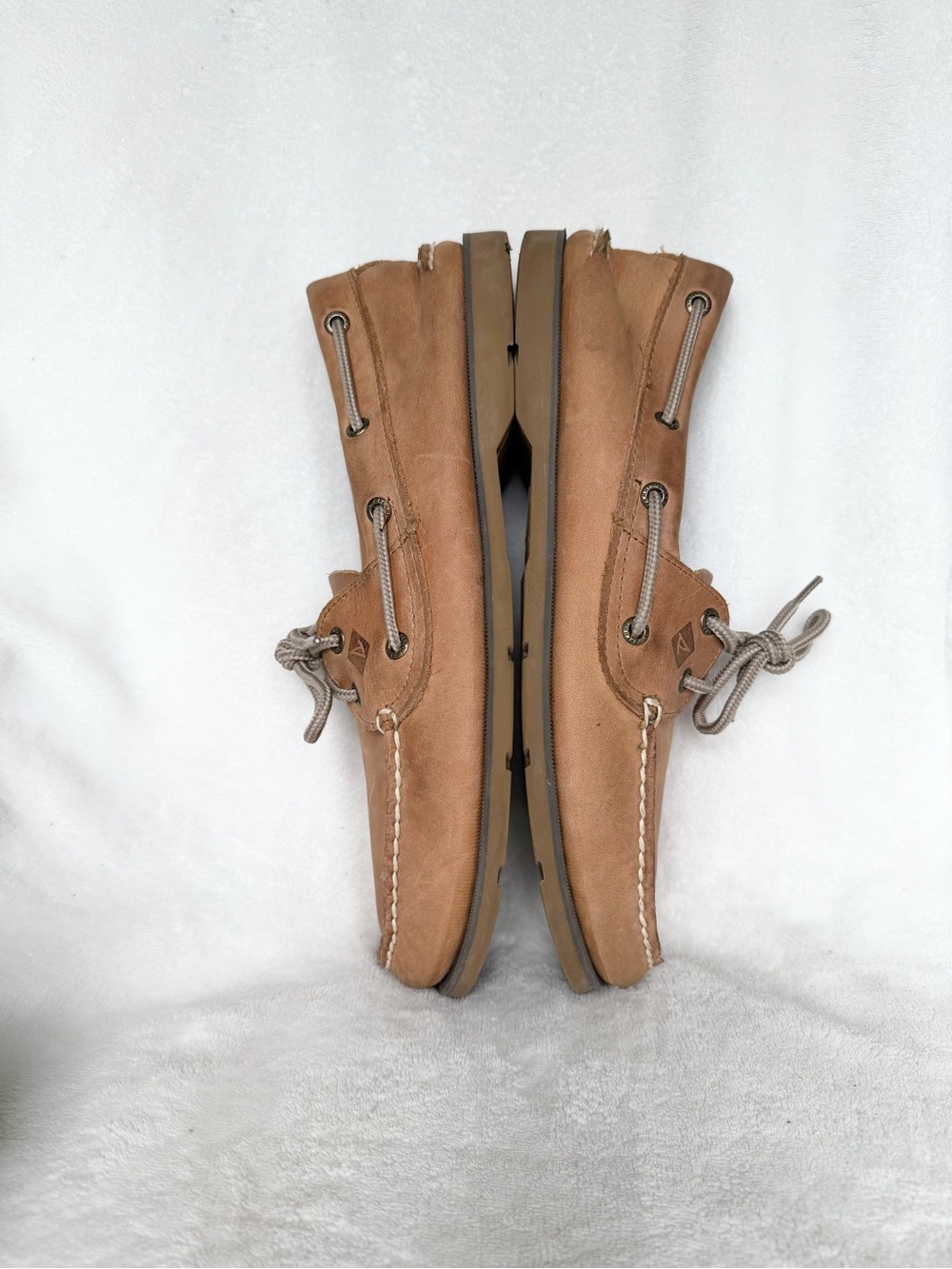Sperry Top Sider Men's Size 10.5 M Brown Leather 2 Eye Casual Boat Shoes 0777894 - Picture 6 of 9